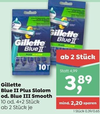 ADEG Gillette Blue II Plus Slalom od. Blue III Smooth Angebot