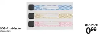 Zeeman SOS-Armbänder Angebot