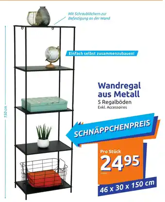 Action Wandregal aus Metall 46 x 30 x 150 cm Angebot