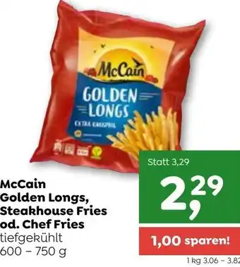 ADEG McCain Golden Longs, Steakhouse Fries od. Chef Fries 600-750 g Angebot