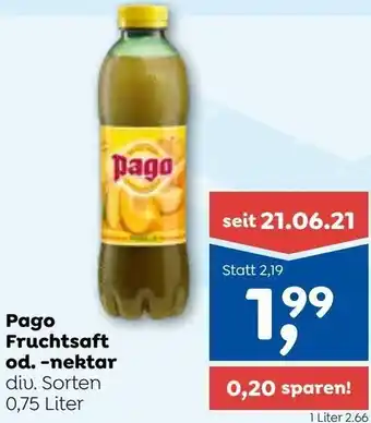 ADEG Pago Fruchtsaft od.-nektar 0,75 Liter Angebot