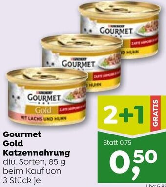 ADEG Gourmet Gold Katzennahrung 85 g Angebot