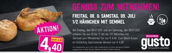 Sutterlüty 1/2 Hähnchen Mit Semmel Angebot