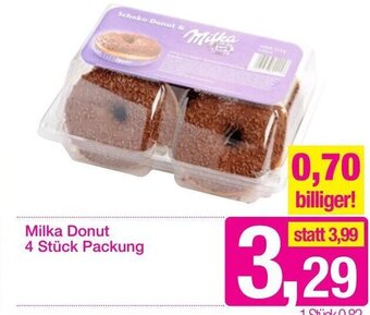 Sutterlüty Milka Donut 4 Stück Packung Angebot