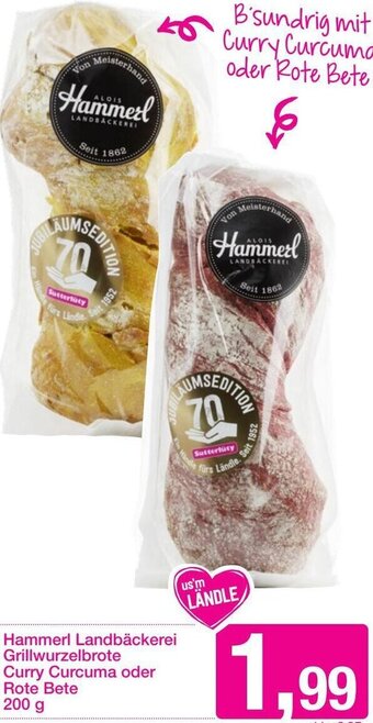 Sutterlüty Grillwurzelbrote Curry Curcuma oder Rote Bete 200 g Angebot