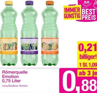 Sutterlüty Römerquelle Emotion 0,75 Liter Angebot