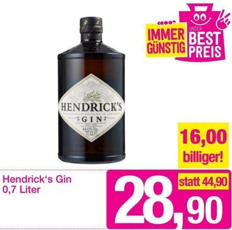 Sutterlüty Hendrick's Gin 0,7 Liter Angebot