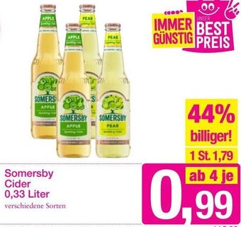Sutterlüty Somersby Cider 0,33 Liter Angebot
