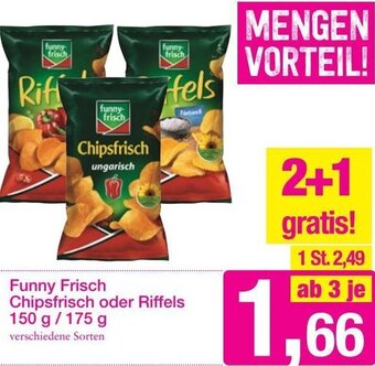 Sutterlüty Funny Fisch Chipsfrisch oder Riffels 150 g/ 175 g Angebot