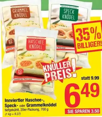 Maximarkt Innviertler Hascheespeck oder Grammelknödel 700 g Angebot