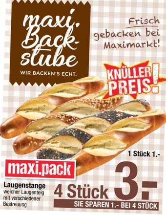 Maximarkt Laugenstange Angebot