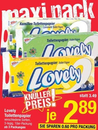 Maximarkt Lovely Toilettenpapier Angebot
