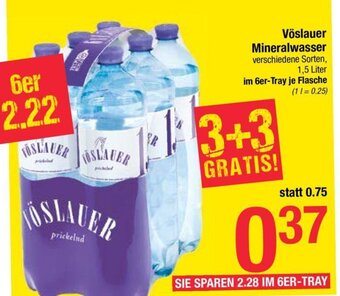 Maximarkt Vöslauer Mineralwasser 1,5 Liter Angebot