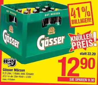 Maximarkt Gösser Märzen 0,5 Liter Angebot