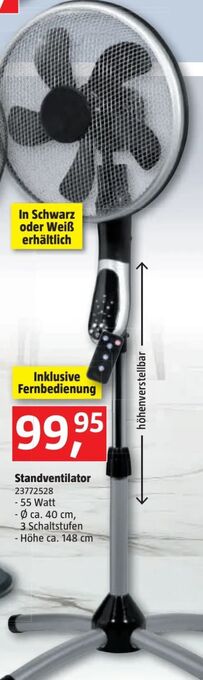 Bauhaus Standventilator Angebot