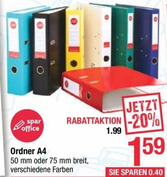 Maximarkt Ordner A4 50 mm oder 75 mm Angebot