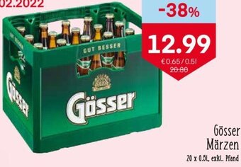 MPreis Gösser Märzen 20 x 0,5L Angebot