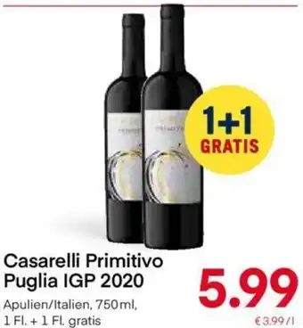 MPreis Casarelli Primitivo Puglia IGP 2020 750 ml Angebot