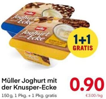 MPreis Müller Joghurt mit der Knusper-Ecke 150 g Angebot