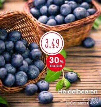 MPreis Heidelbeeren 500 g Angebot