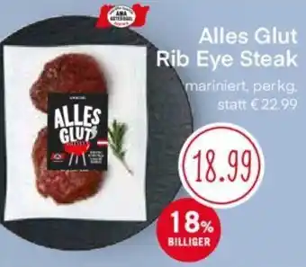 MPreis Rib Eye Steak per kg Angebot