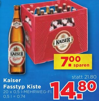 Unimarkt Kaiser Fasstyp Kiste 20 x 0,5 L Angebot