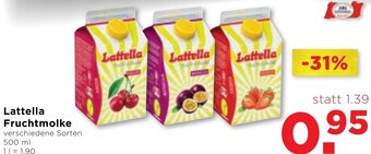 Unimarkt Lattella Fruchtmolke 500 ml Angebot