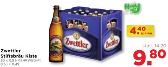 Unimarkt Zwettler Stiftsbräu Kiste 20 x 0,5 l Angebot