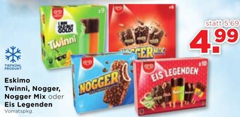 Unimarkt Eskimo Twinni, Nogger, Nogger Mix oder Eis Legenden Angebot