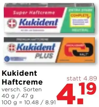 Unimarkt Kukident Haftcreme 40 g / 47 g Angebot