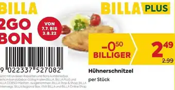 Billa Hühnerschnitzel per Stück Angebot