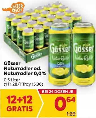 Billa Naturradler od. Naturradler 0,0% 0,5 Liter Angebot
