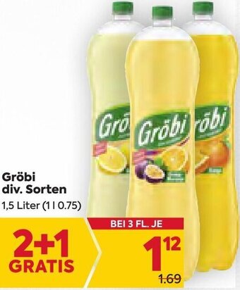 Billa Gröbi 1,5 Liter Angebot