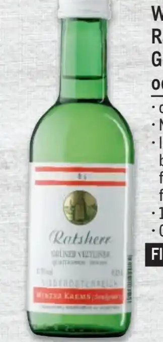 Metro Ratsherr Grüner Veltliner Angebot