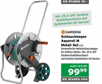 Schlauchwagen Aquaroll M Metall Set 97572