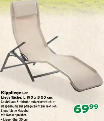 Kippliege 96813 - L 190 x B 50 cm