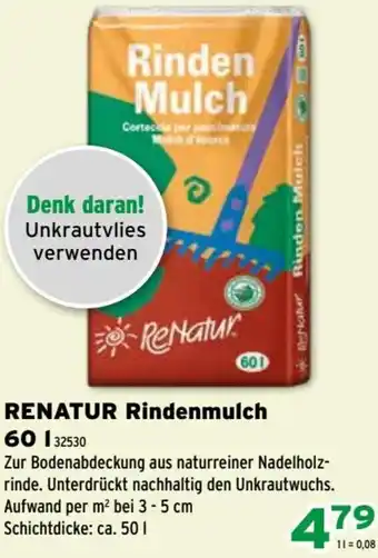 Renatur Rindenmulch 60 l 32530