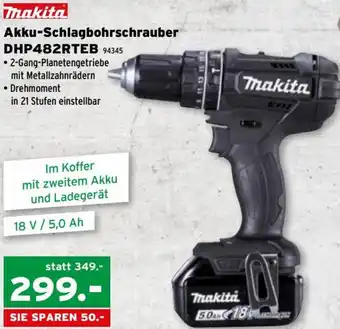 Salzburger Lagerhaus Akku-Schlagbohrschrauber DHP482RTEB 94345 Angebot