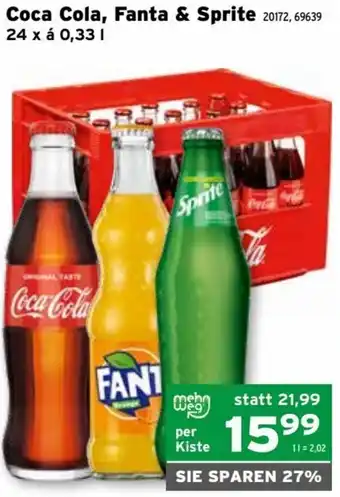 Salzburger Lagerhaus Coca Cola, Fanta & Sprite 20172 0,33 l Angebot