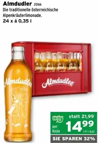 Salzburger Lagerhaus Almdudler 20166 24 x 0,35 l Angebot