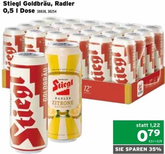 Salzburger Lagerhaus Stiegl Goldbräu, Radler 0,5 l Angebot
