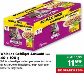 Salzburger Lagerhaus Whiskas Geflügel Auswahl 40 x 100 g Angebot