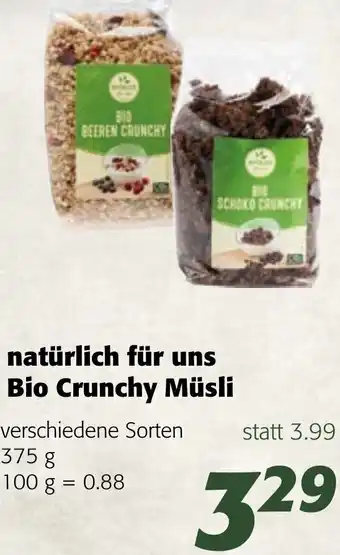 Strasser Markt Bio Crunchy Müsli 375 g Angebot