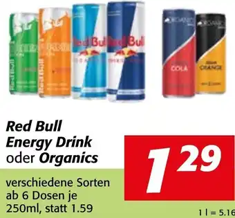 Strasser Markt Red Bull Energy Drink oder Organics 250 ml Angebot