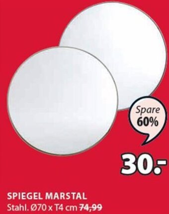 JYSK Spiegel Marstal Ø70 x T4 cm Angebot