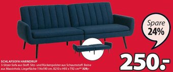 JYSK Schlafsofa Harndrup B210 x H93 x T92 cm Angebot