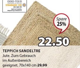 JYSK Teppich Sandeltre 70x140 cm Angebot