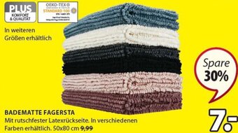 JYSK Badematte Fagersta 50x80 cm Angebot