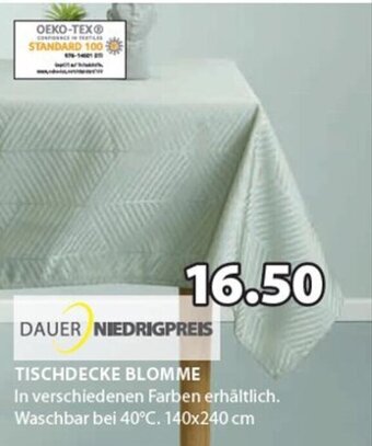 JYSK Tischdecke Blomme 140 x 240 cm Angebot