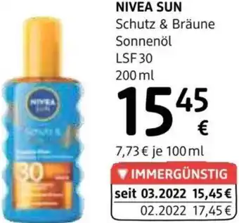 dm Schutz & Bräune Sonnenöl LSF 30 200 ml Angebot